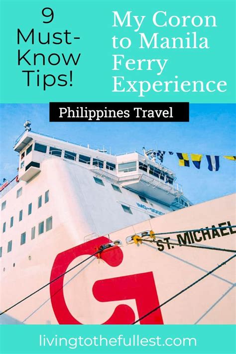 My Coron to Manila Ferry Experience: 9 Must.